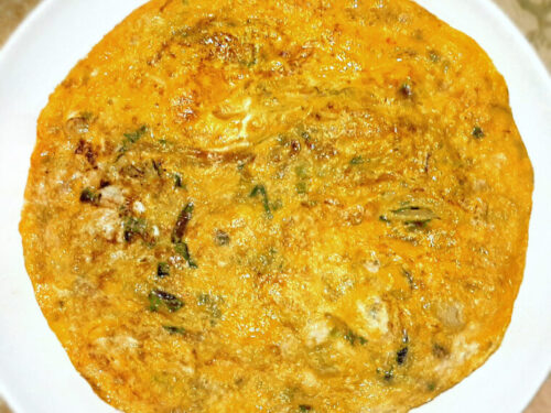 frittata con cipollotti freschi