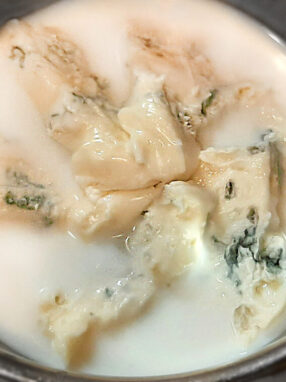salsa al gorgonzola - cottura