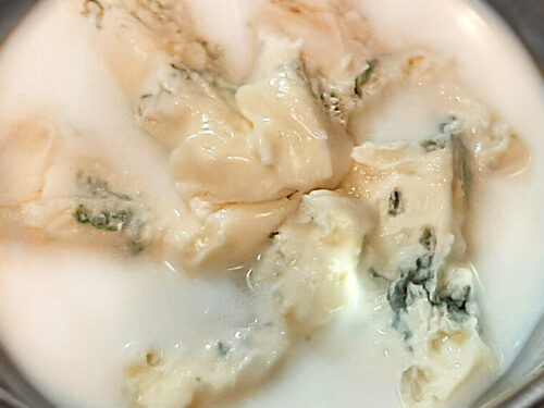 salsa al gorgonzola - cottura