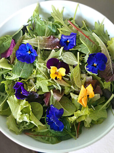 insalata con i fiori