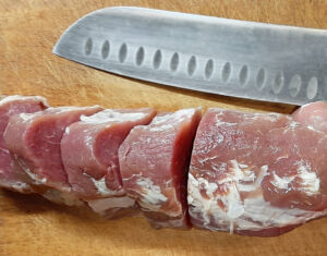 Medaglioni di maiale e pancetta - taglio Medaglioni di maiale e pancetta - taglio