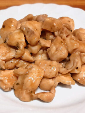 Straccetti di pollo al marsala - servito