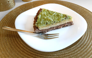 Crostata al pistacchio caffè e semolino