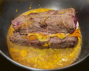 tasca di manzo ripiena - cottura tasca di manzo ripiena - cottura