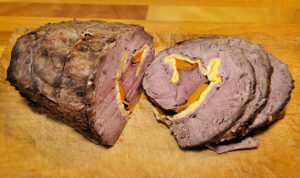 tasca di manzo ripiena - taglio tasca di manzo ripiena - taglio