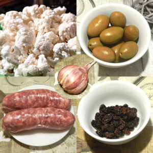 mpanata di broccoli e salsiccia - ingredienti