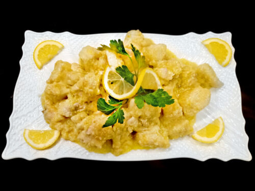 petto di pollo al limone - servito