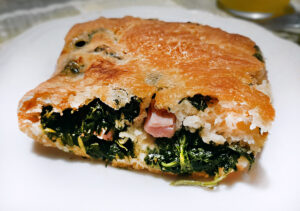 pizza spinaci e scamorza