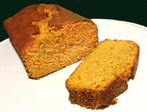 plum-cake alle carote - fetta