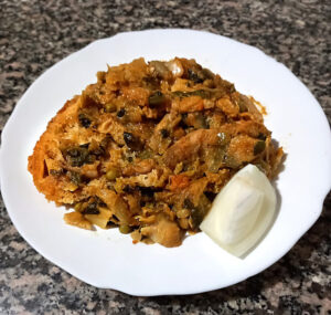 zuppa di cavolo impiattato