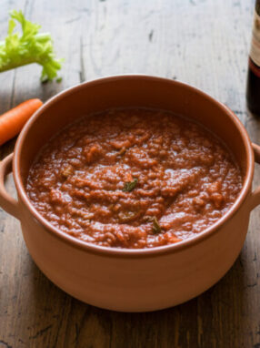 ragù rustico con funghi porcini