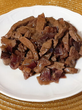 fegato con cipolle rosse