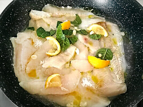 filetti di merluzzo sfumati al vino