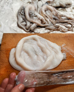 pasta moscardini salicornia - pulizia moscardini pasta moscardini salicornia - pulizia moscardini