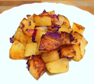 Patate e cipolle in padella