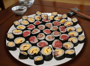 Sushi senza pesci (con carne, formaggio …)