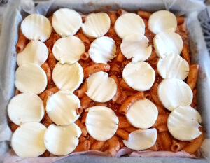 Timballo di pasta e zucchine gratinate