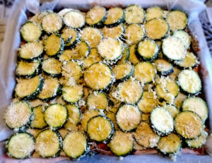 Timballo di pasta e zucchine gratinate