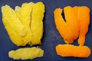 bucce di agrumi - limone arancia bucce di agrumi - limone arancia