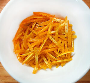 arancia - bucce a listarelle