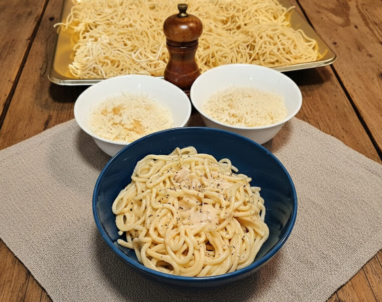 Spaghetti cacio e pepe