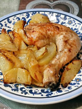 pollo arrosto alla paprica - servito