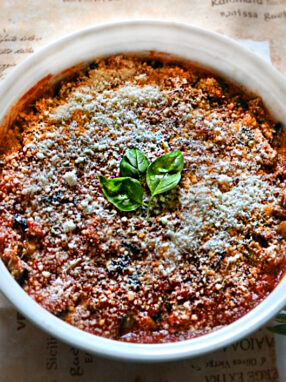 melanzane alla parmigiana a modo mio finale