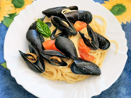 spaghetti con le cozze