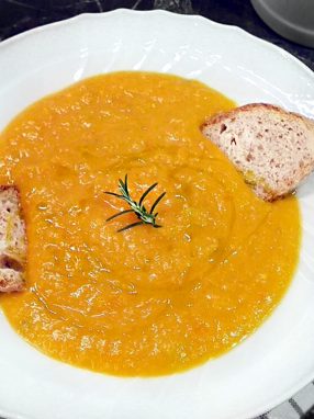 vellutata di zucca - piatto pronto