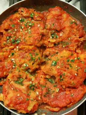 Braciole fritte rifatte al pomodoro - finite