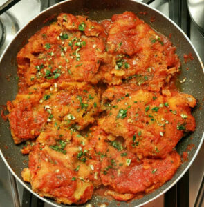 Braciole fritte rifatte al pomodoro