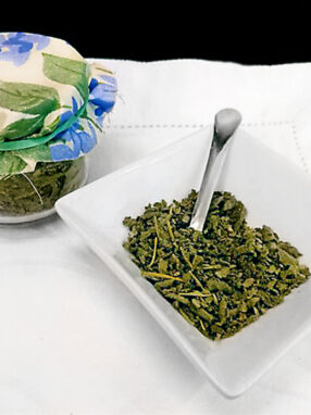 salvia essiccata al forno - finita