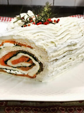 tronchetto di Natale salato - finito2