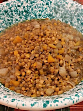 Lenticchie in umido - piatto finito