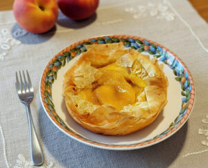 Tortini croccanti alle pesche