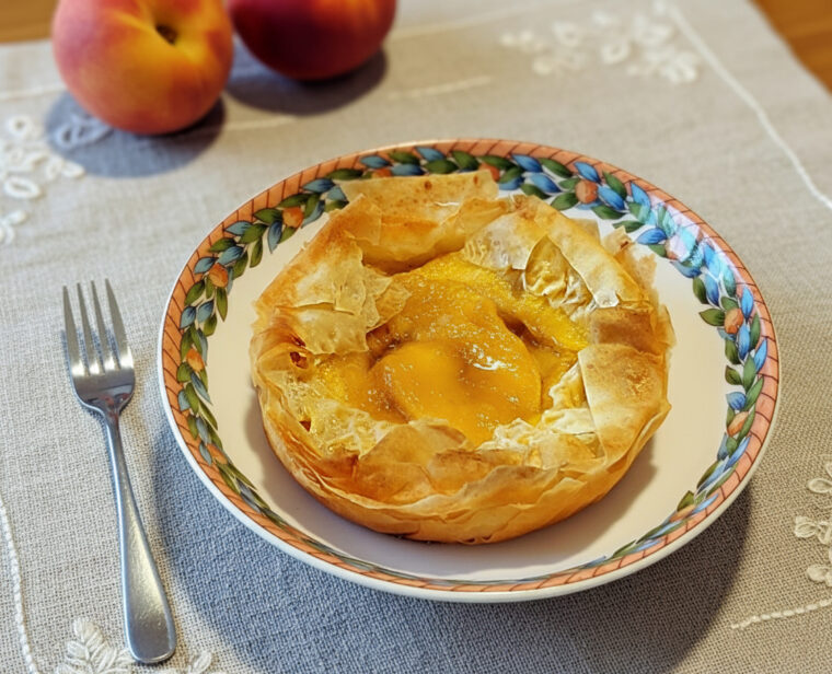 tortini croccanti alle pesche