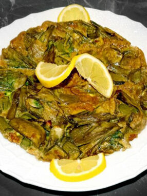 Tortino di carciofi - tortino finito