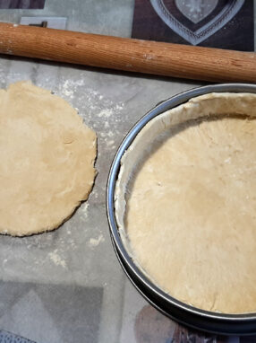 apple pie - impasto steso