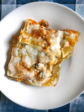 lasagne al ragù di zucca