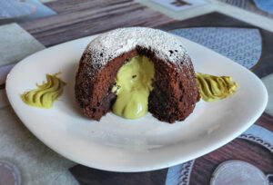 Muffin al cioccolato e pistacchio