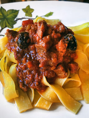 pappardelle al ragù di cinghiale
