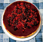 cheesecake con coulis ai frutti di bosco finale