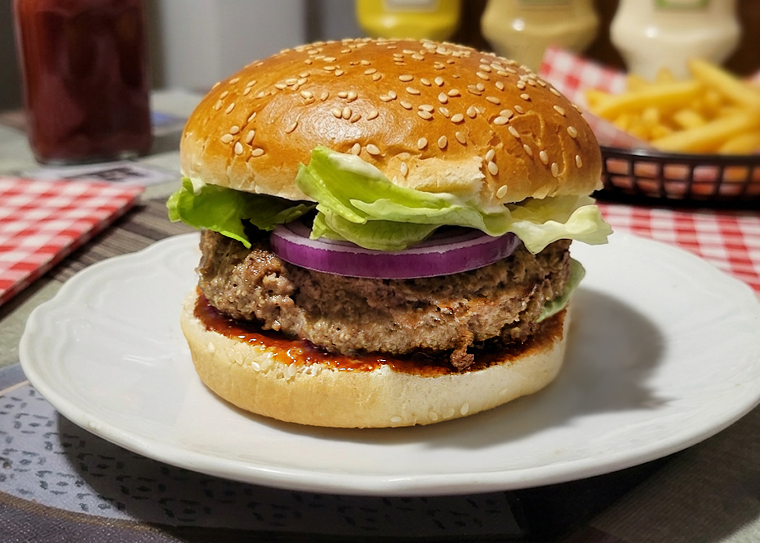 hamburger nel panino
