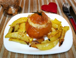 Pomodori al forno ripieni di riso