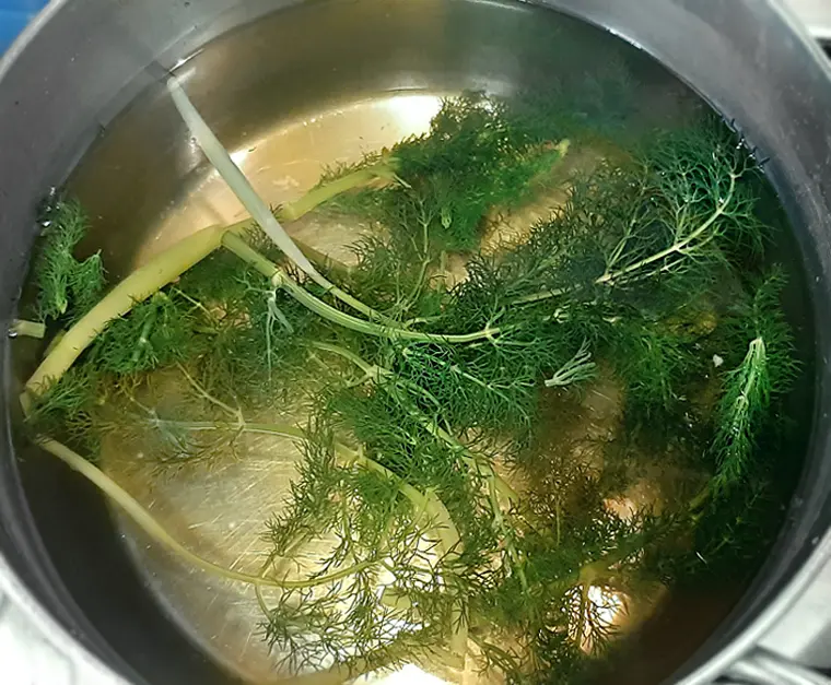 finocchietto selvatico bollito