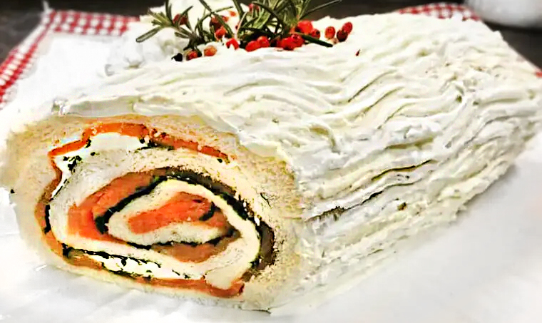 tronchetto di Natale salato Cucina Serena
