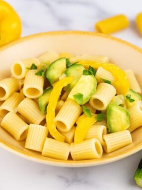 pasta peperoni e zucchine 2