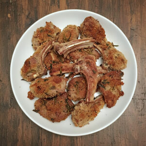 Agnello gratinato al forno