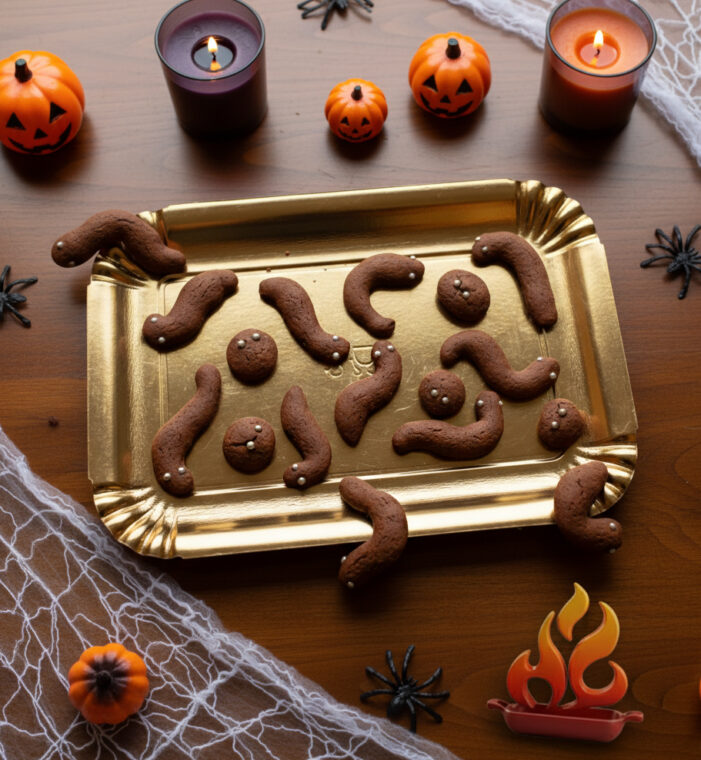 biscotti verme al cacao