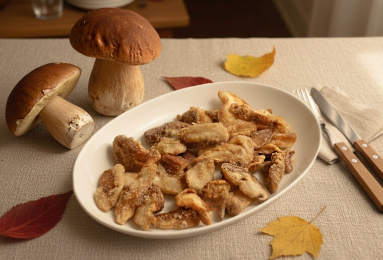 funghi porcini fritti